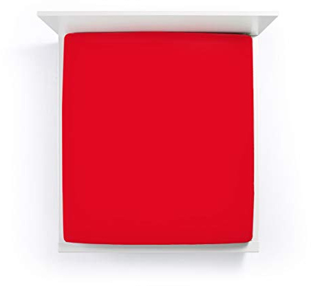 Bella Donna Jersey Spannbettlaken 180/200 - 200/220cm - 0185 (Rot)