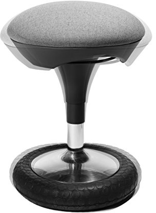 TOPSTAR Bürohocker Sitness 20 hellgrau | Made in Germany | Ergonomisch | Bürohocker, Rollhocker | höhenverstellbar | Geprüfte Sicherheit nach GS-Intertek