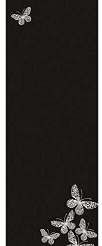 Eurographics MB+RH1086 Silver Butterflies 30x80 Magnettafel, Glas, Schwarz, 80 x 30 x 2 cm
