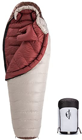 Naturehike Snowbird Sacco a Pelo Mummia in Piuma D'anatra, Sacco a Pelo da Campeggio Professionale per Esterni, Unisex - Sacco a Pelo in Piuma Four Seasons(M/L/XL)