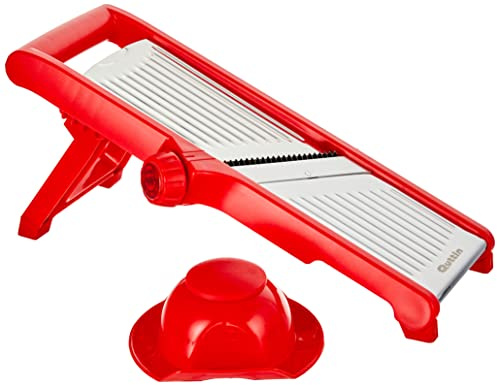 Quttin S2201765 Mandolina-Rallador 3 En 1, Rojo, 40 x 17 x 3 cm