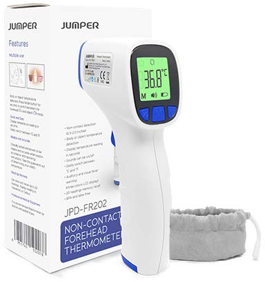 Digital Thermometer for Adults & Babies – Non Contact Forehead Thermometer, Fast 1 Second Baby Fever Thermometer, Accurate Infrared Thermometer with Fever Alarm, Backlit LCD & Silent Mode