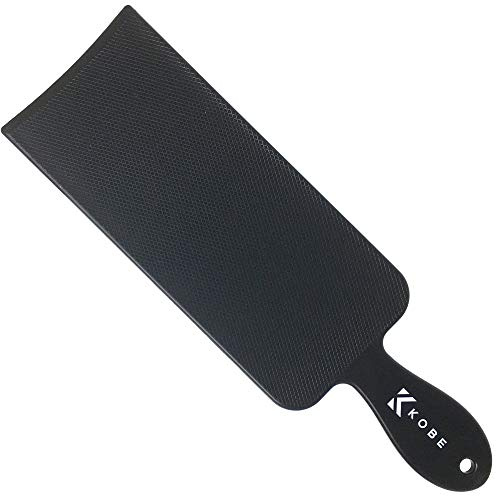Kobe Professional Extra-Long Balayage Paddle Board, Textured Hair Dye Board with Curved Edge and Ergonomic Handle for Highlights and Tinting, Black