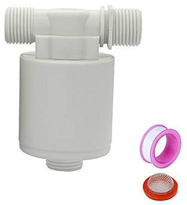 HATOOLHA® Vanne à flotteur automatique G1/2 Parellel Installation extérieure Robinet à bille flottante Régulateur de niveau d'eau