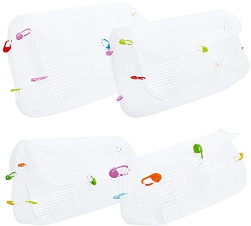 GORGECRAFT 4 Stili Kit di Lenzuola In Rete di Plastica per Borse In Tela Copri Rete Accessori per Borse Fai Da Te Accessori per Borse A Tracolla Set Da Cucito Ad Ago con 4 pezzi