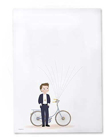Mopec Fingerabdruckfolie für Kinder, Kommunion, Handtasche, 29,5 x 42 cm