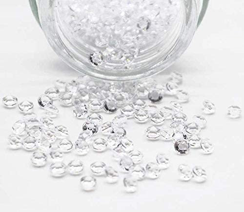 Bonnin 5000 Wedding Scatter Confetti Crystals Acrylic Diamonds Rhinestones for Table Decorations Bridal Shower Vase Beads 6-8 Tables (Clear)