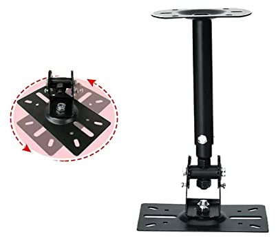 luckxuan Boxenständer Lautsprecher-Wandhalterung, Verdickungsverlängerung, Karaoke-Lautsprecher, Deckenaufhänger, Wandaufhänger, KTV-Box, Audiohalterung (Color : Long Rotation)