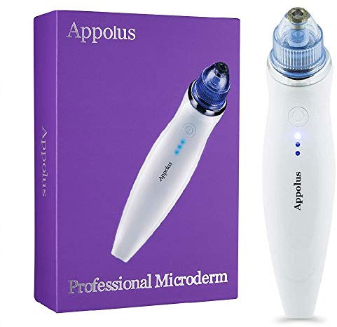 Microdermabrasion Machine - Premium Diamond Vacuum & Light Therapy Home Kit