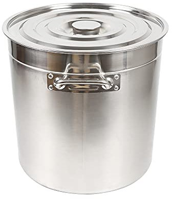 Gastronomie Edelstahl Kochtopf 50 Liter Kochtopf Suppentopf mit Deckel Gulaschkessel Campingkochtopf für ALLE Herdarten & große Küchen