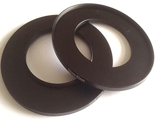 2x Metal 52mm To 82mm Step Up Rings Digital Cameras Lens Switch Connect-ing 52-82mm Filter Aperture Adapter Circle Screws 52-82 Size Picture View Fix-ed Connector Focus Photograph-y Parts Accessories