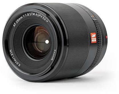 VILTROX 28mm F1.8 FE Full Frame Lens Auto Focus Lens Compatible with Sony E Mount Mirrorless Cameras A7 A7C A7II A7RII A7III A7RIII A7SIII A7RIV A9 A5100 A6600 A6500