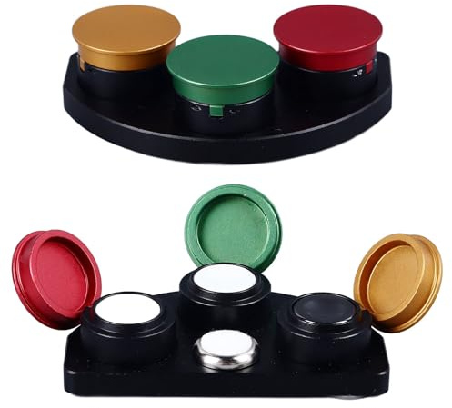 Luqeeg Aceitera para Relojes, Kit de 3 Platos para Engrasar Relojes, Plato para Engrasar Relojes, Tazas de Aceite para Relojes, Soporte para Aceitera de Reloj, Engrasadores para Relojes
