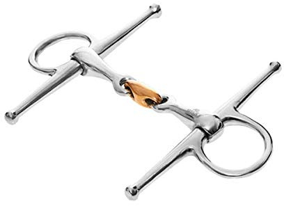 Start Mors double cassé en acier inoxydable - Mors de cheval confortables et doux pour un meilleur contrôle - Robuste et durable pour l'entraînement et la vie quotidienne (11,5 cm)