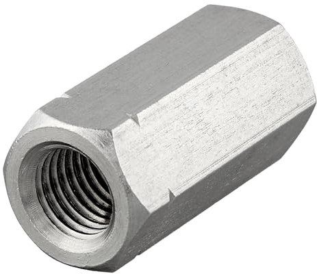 Lot de 10 manchons hexagonaux avec filetage intérieur, Acier inoxydable A2/V2A, Manchons filetés, Manchons de connexion, Écrous d'écartement, Écrous longs (M10 x 40 mm, 10 pièces)