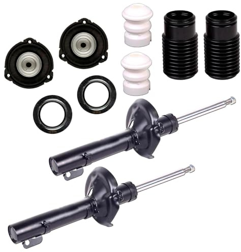 2 Gas Stoßdämpfer + Domlager vorne | 2x 65433104 + 2x 684721 + 910084 für A2 Polo 9N Fox Ibiza 3