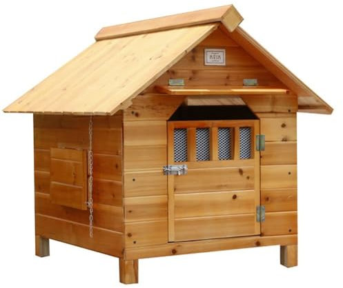 Hundehütten für draußen, Holz-Hundehütte, Outdoor-Hundehütte, Hundekäfig, Villa, für kleine Tiere, wetterfest, Größe XL