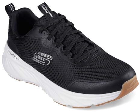 Skechers Edgeride Gymnastikskor för män, svart, vit, 43 EU