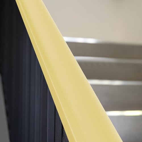 Rampe en PVC pour escaliers - 2 m - Marron/beige - Garde-corps en plastique avec protection de plinthe