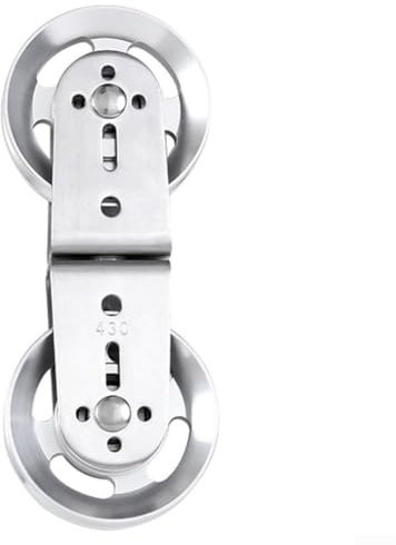 ZAMETTER Großes Rad, Stahldraht, doppelte Riemenscheibe, Fitnessgerät-Riemenscheibe/Aluminium-Legierung, Rillenrad, Nylon-Riemenscheibe, Fitnessgerät-Zubehör (Aluminiumlegierung)