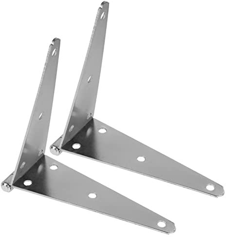 KICHOUSE 2pcs Heavy Duty Hinges for Fence Gate Kit Door Hinges Decorative Strap