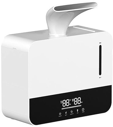 Humidifier Large Room 90-100㎡ Maximum Noise 20dB Air Humidifier for Industrial Commercial and Home 3-Speed Adjustment 4L/H Large Fog Volume 4L Tank White