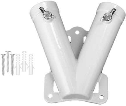 Fahnenmasthalter – Masthalterung | Wandmontierter Windsack | robuster Flaggenständer aus Metall | Aluminiumlegierung Halterung mit Duaal-Loch-Design für den Außenbereich