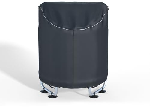 XCZ trampoline cover, outdoor jumping bed cover, suitable for 55 inch round children's trampoline with fence, full coverage. Black