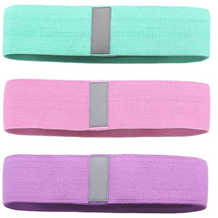 Lot de 3 bandes de résistance pour étirement, fitness, musculation, renforcement musculaire