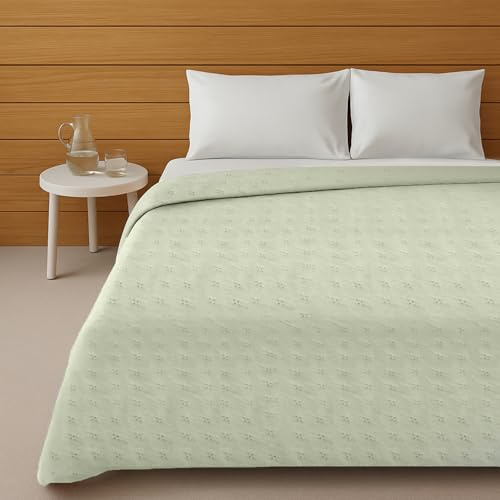 KASANOVA Trapuntino matrimoniale verde effetto stropicciato