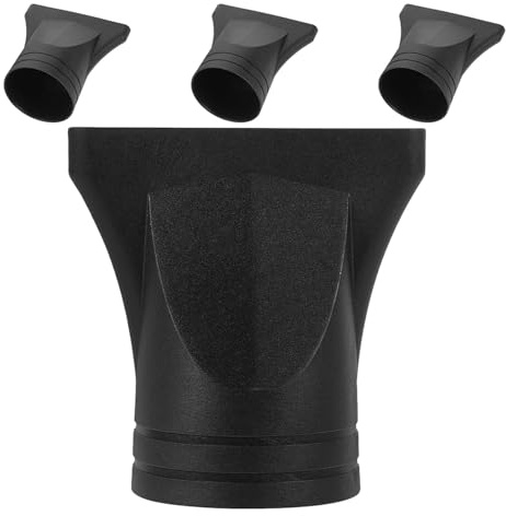 DECOMELODY Accessori Per Asciugacapelli 4 Pezzi, Ugello Diffusore Nero, Ugello Stretto, Accessori Di Ricambio Per Asciugacapelli