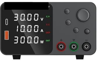 Fuente de alimentación CC ajustable, 30V, 10A, LED, banco de laboratorio Digital, fuente de alimentación, fuente de alimentación estabilizada, interruptor regulador de voltaje(4 digits 30V 10A)