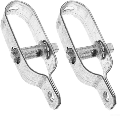 Oniissy Drahtspanner für Metallkabel, Kettenglieder und Seilspannung, Stahldraht-Greifer für Zaun, Wäscheleine, Gewächshausrahmen, 2 Stück, Silber (10 x 3 x 2