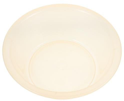 POPETPOP Bassine à Pieds Portable en Plastique Beige, Grand Modèle Multifonction pour Massage et Trempage Confortable à Domicile ou Lavage Visage