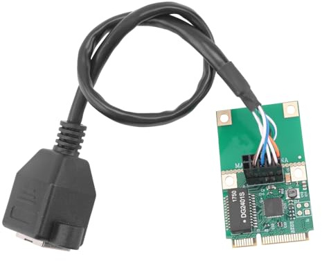 Hipzeepo Tarjeta de Red de Servidor Mini PCI-e A Gigabit Ethernet, Adaptador de Red LAN Gigabit Ethernet RJ45 de 1000 Mbps, Pin Recto