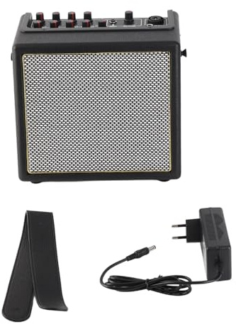 Vroomoto Amplificatore per Chitarra Elettrica Portatile Professionale da 30 W Ricaricabile con Funzione OTG e per musicisti. (Spina europea)