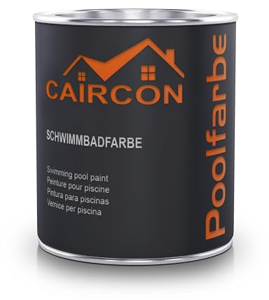 CAIRCON Poolfarbe für Betonbecken – Schwimmbadfarbe Beige - 750ml
