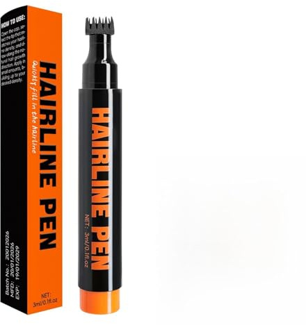 Penna riempitiva per barba, pennarello per attaccatura dei capelli, applicatore a doppia punta, per uomini e donne, baffi, sopracciglia, attaccatura dei capelli, per la toelettatura, casa, ufficio