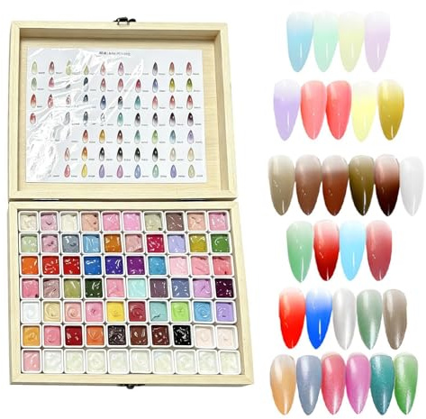 Gel Pittura Unghie 70 Colori Design Unghie Manicure Francese a Tamponamento | Per Gel Da Pittura Per Feste Spa Studio Salone Casa Viaggio Principianti Donne E Ragazze