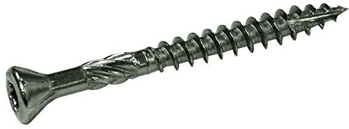 600 unidades. QZ TX-15 - Tornillos avellanados para terraza (4,0 x 60/36, acero inoxidable 410)
