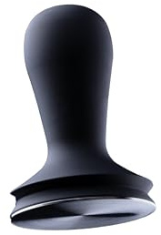 Barista Hustle Espresso Press Tamper 58.4 mm, Premium Barista Coffee Tamper, Black Anodised Aluminium Handle, 304 Stainless Steel Base, Elegant and Lightweight Design