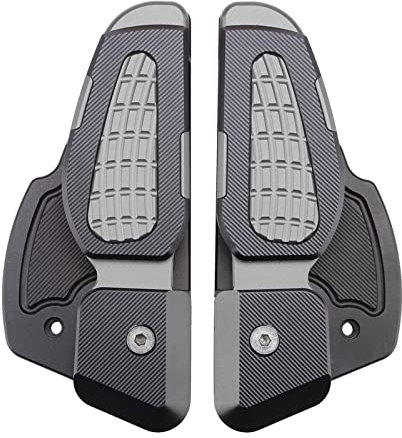Für Vespa Für Prima Für Sprint 125 150 2017-2020 Fußrasten Hinten Beifahrer Motorrad Klappbare Trittstufen Verlängerung Fußpedal(Titanium)