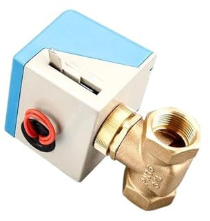 3/4 Zoll elektrisches elektrisches Messing-Absperrventil, 2-Draht-Wechselstrom 220 V, Zweiwege-Absperrventil