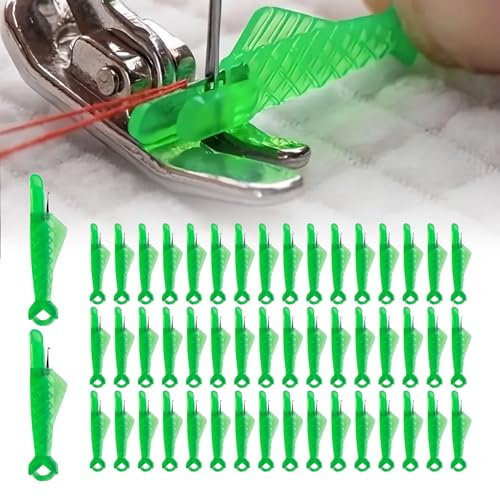 MAEXUS Needle Threader Einfädelhilfe für Nähnadeln Fish Mouth Sewing Machine Needle Threader Nadel-Einfädler Automatischer Nadeleinfädler für Handnähmaschinen und Nähmaschinen (50 Pieces)