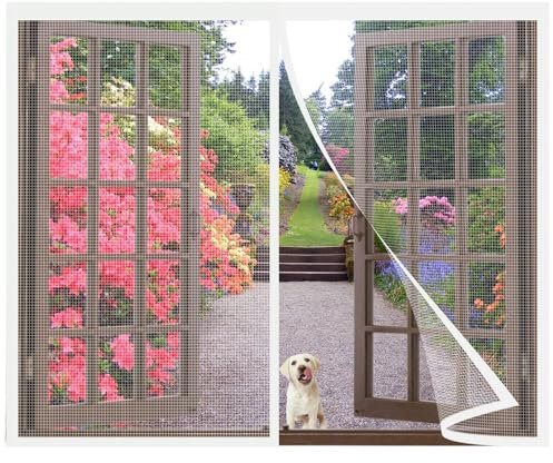 Premium Slim Fliegengitter Plissee für Fenster 175x100cm Alu Plisseetür Profi Insektenschutz - Rollo Alternative max. Weiß