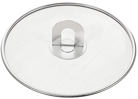 Amosfun De Pantalla Antisalpicaduras De Aceite Tapa De Olla De Malla De Acero Inoxidable Protector contra Salpicaduras De Grasa para Freír y Cocinar