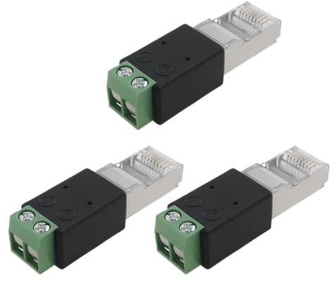 OTOTEC RJ45 till RS485 3 st A-omvandlare till PIN4 B ansluts till PIN5 44 x 13 x 11 mm RJ45 anslutningsadapter för att uppnå dataöverföring