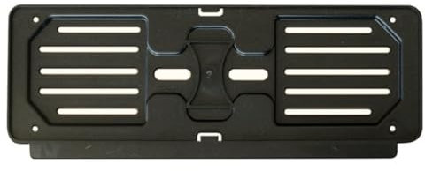 Porta targa Anteriore auto GAMBC® - Porta Targa Auto - Plastica - Polipropilene Alta Resistenza - Portatarga Auto Super Resistente - Universale - Nero
