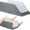 Cuscino per le gambe per appoggiare le gambe, 72 x 33 x 23 cm, cuscino ergonomico con memory foam per ginocchia e gambe, cuscino linfatico e cunei