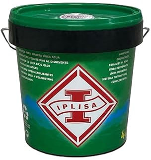 IPLISA Pintura Plástica Blanca Satinada para paredes y techos en exterior e interior (PL-70) (4 Litros)